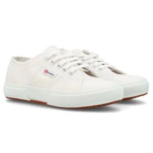 Superga 2750 COTU Classic‎ White Canvas Lace Up Sneakers